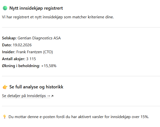 Eksempel på varsling